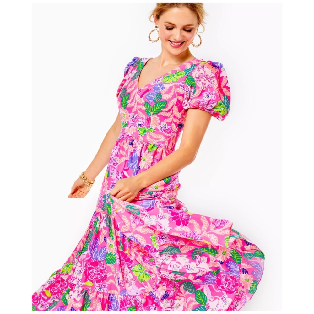 Lilly Pulitzer Grace Tiered Mid dress